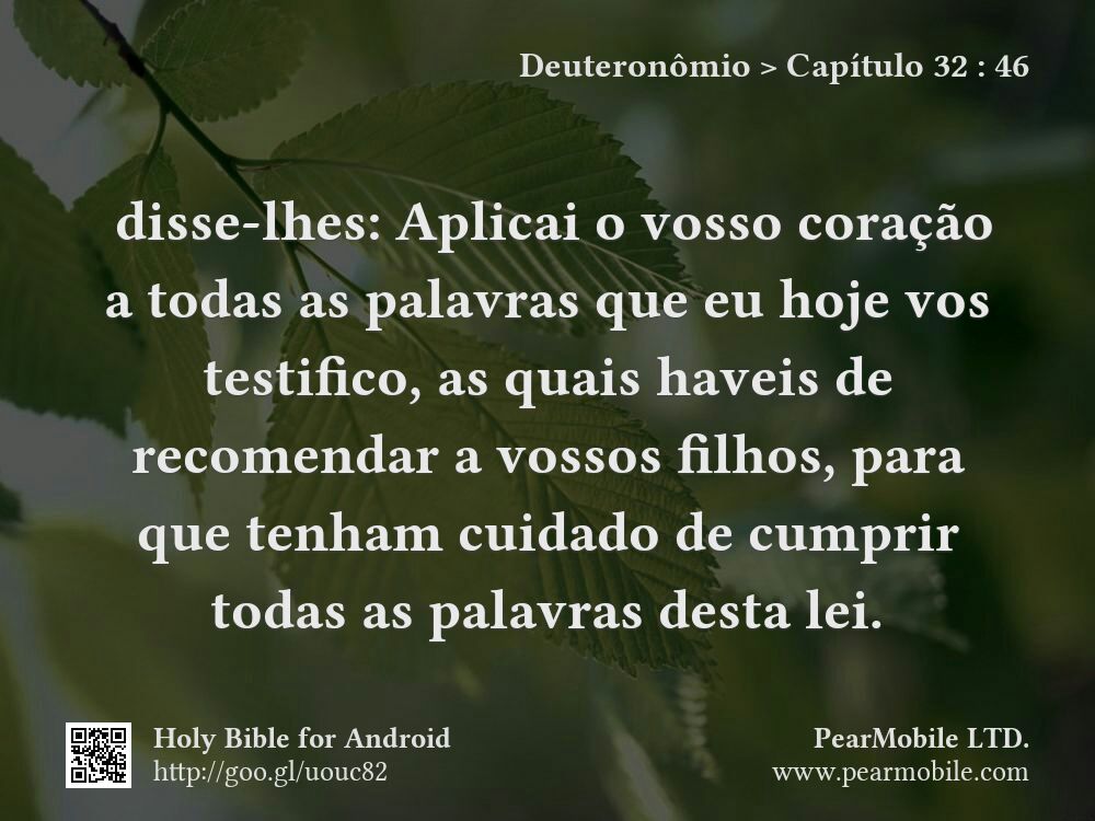 Deuteronômio, Capítulo 32:46